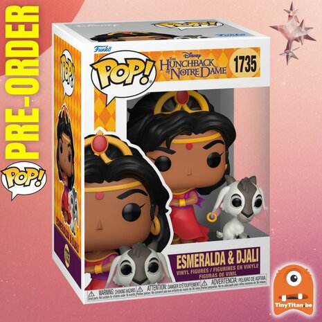 Funko POP! HUNCHBACK OF NOTRE DAME 1735 Esmeralda & Djali Pre-Order