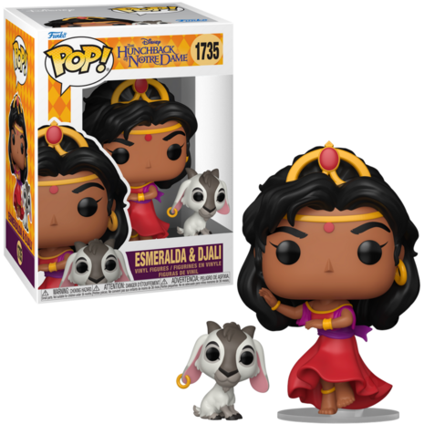 Funko POP! HUNCHBACK OF NOTRE DAME 1735 Esmeralda & Djali Pre-Order