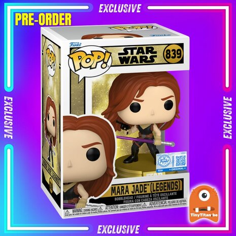 Funko POP! STAR WARS LEGENDS 839 Mara Jade EXCLUSIVE Pre-Order