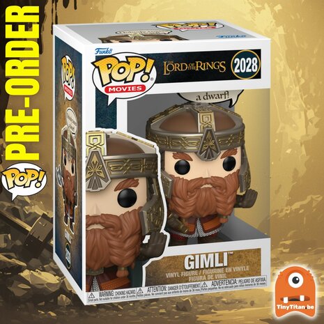 Funko POP! LORD OF THE RINGS 2028 Gimli Pre-Order