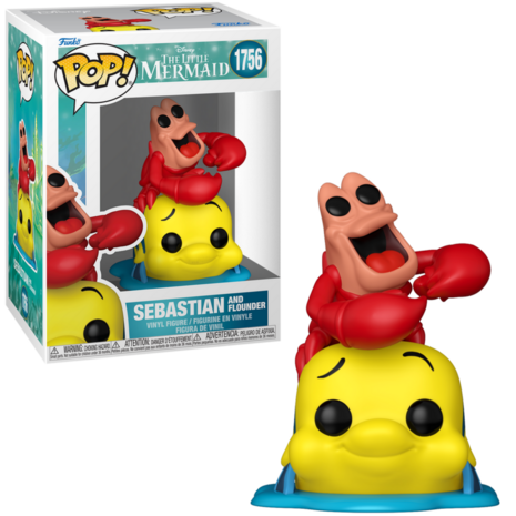 Funko POP! THE LITTLE MERMAID 1756 Sebastian & Flounder Pre-Order