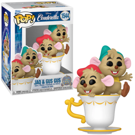 Funko POP! CINDERELLA 75TH ANNIVERSARY 1544 Jaq and Gus Gus Back Order