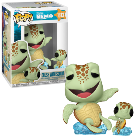 Funko POP! FINDING NEMO 1813 Crush with Squirt Pre-Order
