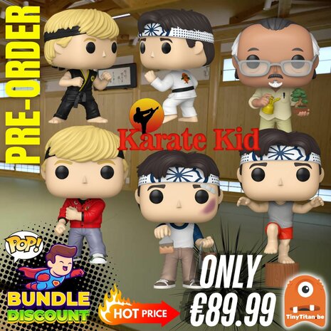 FUNKO POP! Super Discount Bundle of 4 + 2-Pack KARATE KID Pre-Order