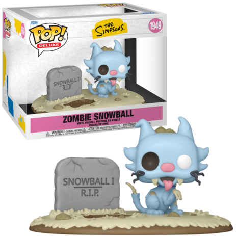 Funko POP! Super DLX THE SIMPSONS 158 Zombie Snowball Pre-Order