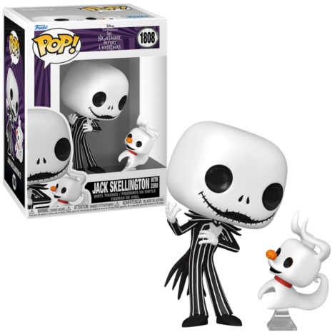 Funko POP! NIGHTMARE BEFORE CHRISTMAS 1808 Jack & Zero Pre-Order
