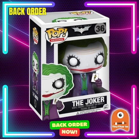 Funko POP! BATMAN OG 36 Joker (Dark Knight) Back Order