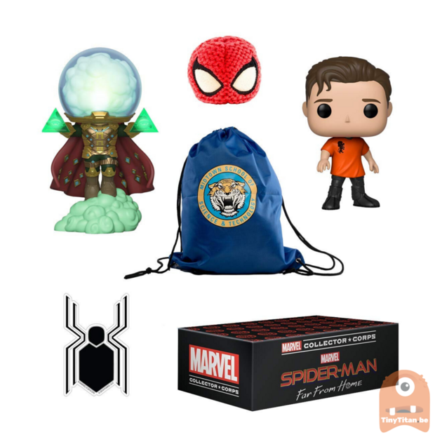 POP! Marvel Collector Corps Box Spider-man Far from Home Theme