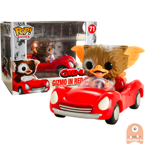 POP! Ride Movies Gizmo in Red Car #71 Gremlins - Exclusive