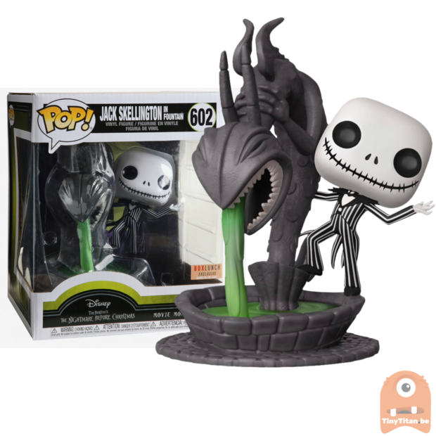 POP! Jack Skellington in Fountain GITD - Movie Moment #602 The Nightmare before Christmas Excl.