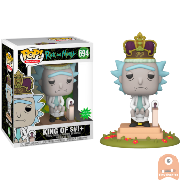 POP! Animation King of S**t w/ Sound Deluxe 6INCH #694 Rick &amp; Morty 