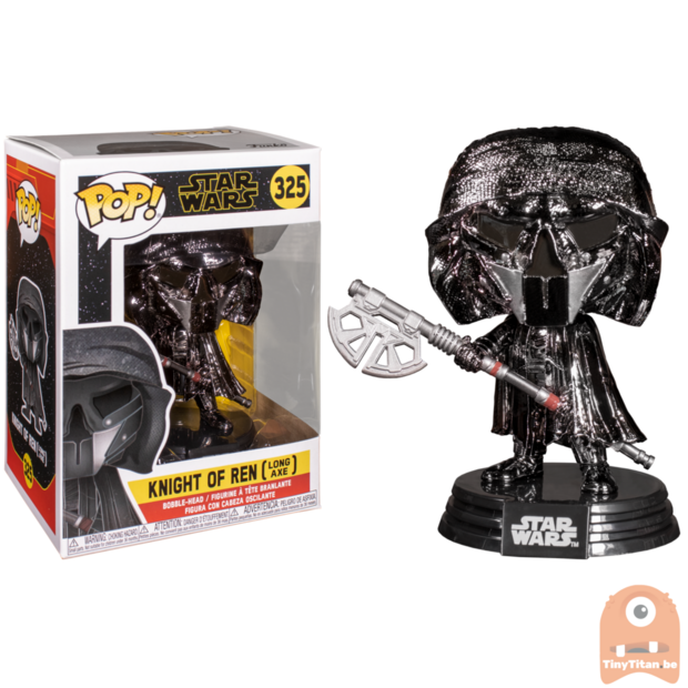 POP! Star Wars Knight of Ren w/  Long Axe Chrome #325 The Rise of Skywalker 
