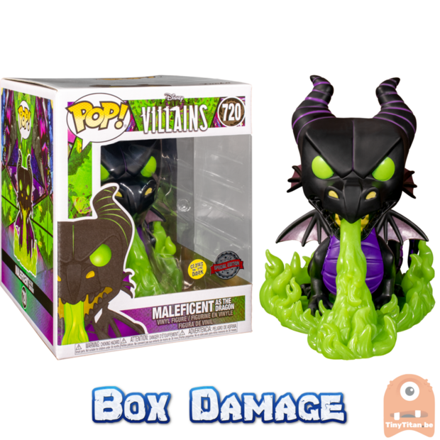 POP! Disney Maleficent as The Dragon GITD Exclusive #720 Villains - 6 INCH DMG