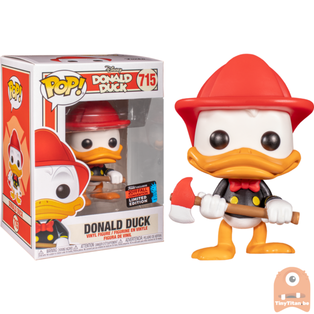POP! Disney Donald Duck FireFighter #715 Donald Duck Exclusive - NYCC
