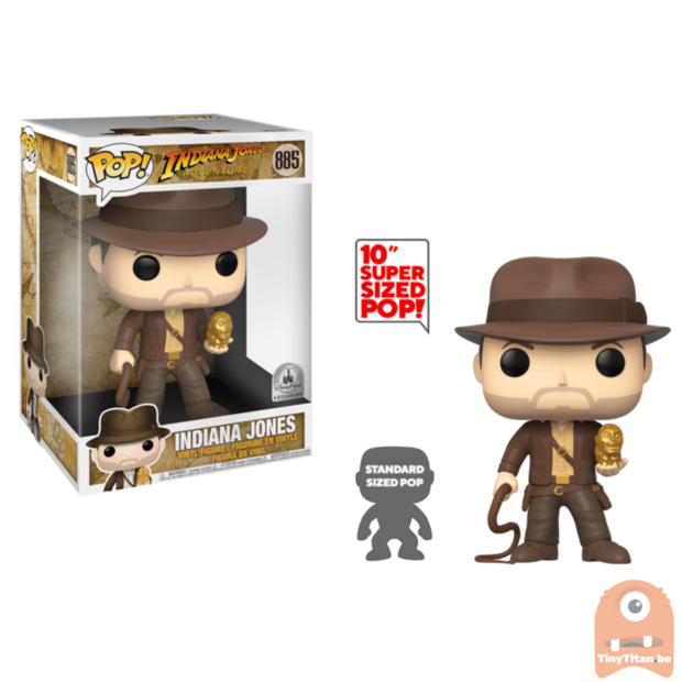 POP! Movies Indiana Jones Disney Parks Exclusive 10 INCH #885
