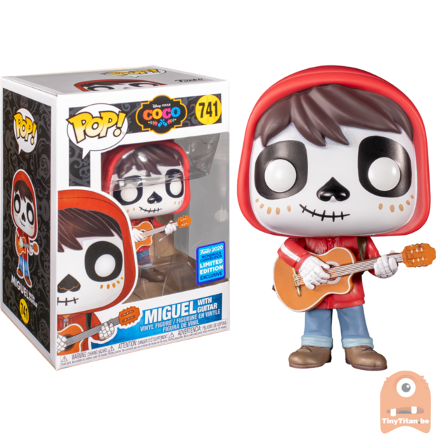 POP! Disney Miguel w/ Guitar Day Of The Dead Makeup #741 Coco WonderCon Excl. 