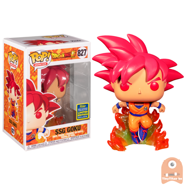 POP! Animation Super Saiyan God Goku w/ Flames #827 Dragonball Super - SDCC Exclusive
