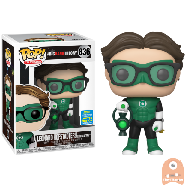 POP! Television Leonard Hofstadter as Green Lantern #836 The Big Bang Theory SDCC Exclusive