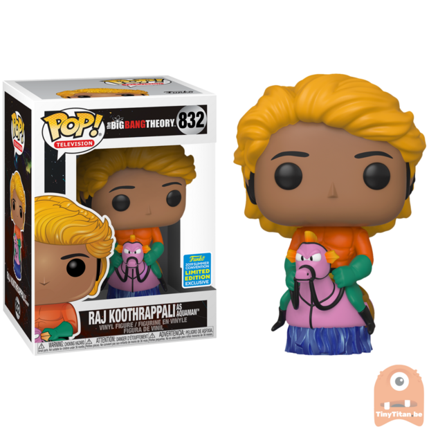 POP! Television Raj Koothrappali As Aquaman #832 The Big Bang Theory SDCC Exclusive