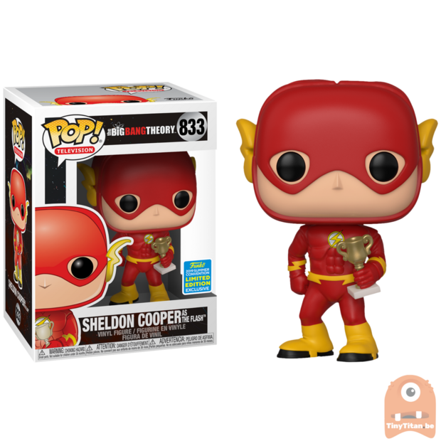 POP! Television Sheldon Cooper As The Flash #833 The Big Bang Theory SDCC Exclusive