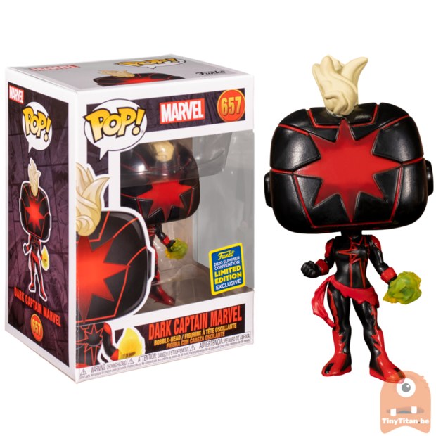 POP! Marvel Dark Captain Marvel #657 SDCC Exclusive