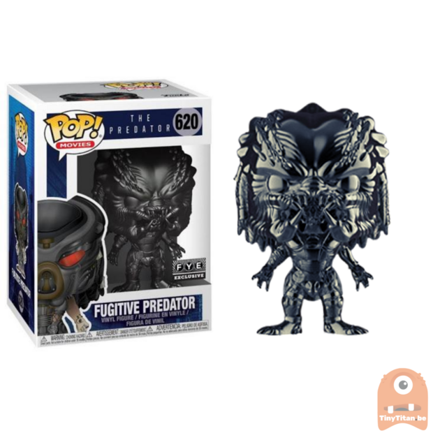 POP! Movies Fugitive Predator Black Chrome #620 Exclusive