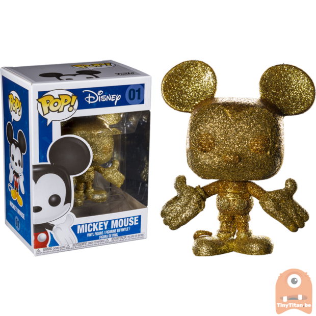 POP! Disney Mickey Mouse Glitter Diamond GOld #01 