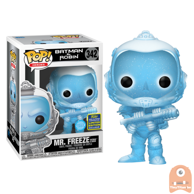 POP! Heroes Batman &amp; Robin - Mr Freeze Glitter #342 SDCC Exclusive
