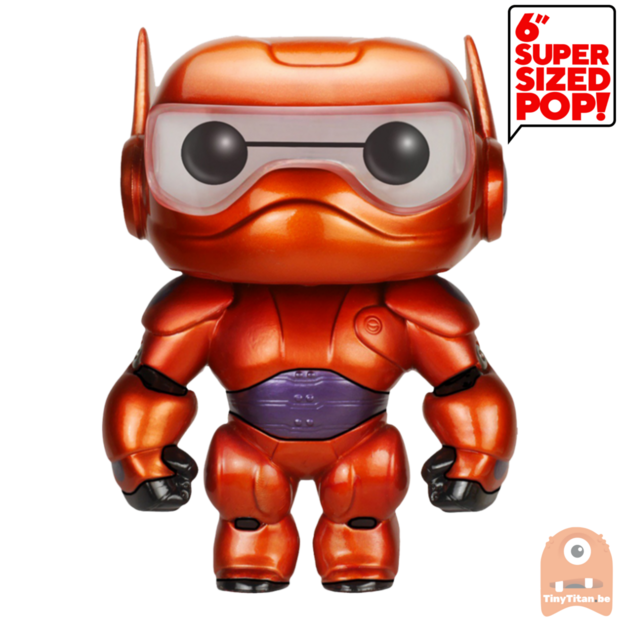 POP! Disney Baymax Armored Metallic 6 INCH #112 Big Hero 6 Exclusive