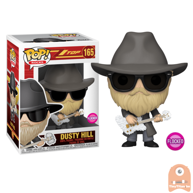POP! Rock Dusty Hill Flocked #165 ZZ Top 