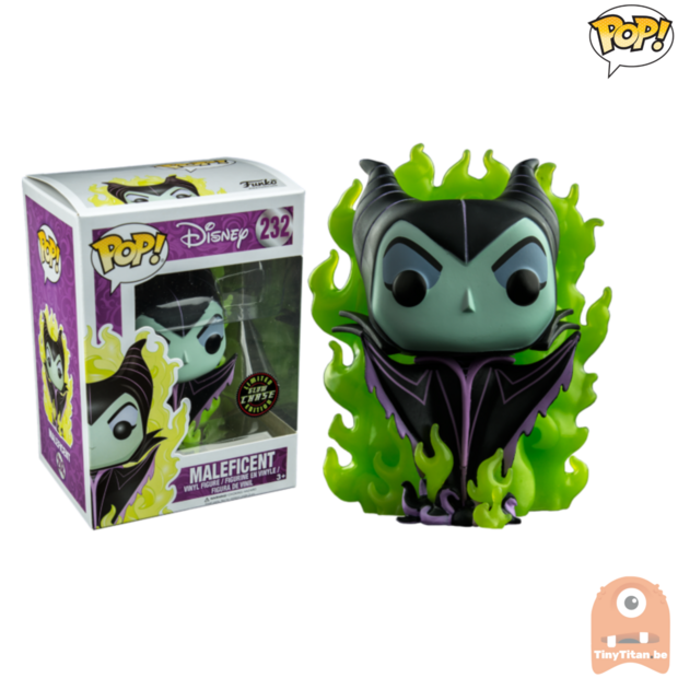 POP! Disney Maleficent Green Flames  GITD Chase #232 Exclusive