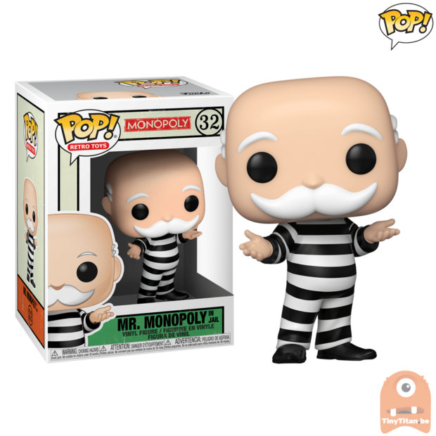 POP! Retro Toys Mr. Monopoly In Jail #32 Monopoly