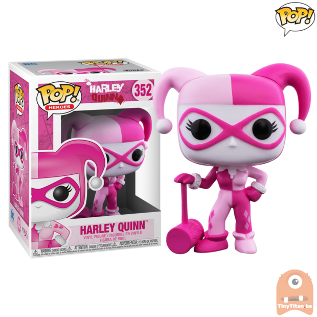 POP! Heroes Breast Cancer Awareness Pink Harley Quinn #352 DC Comics 