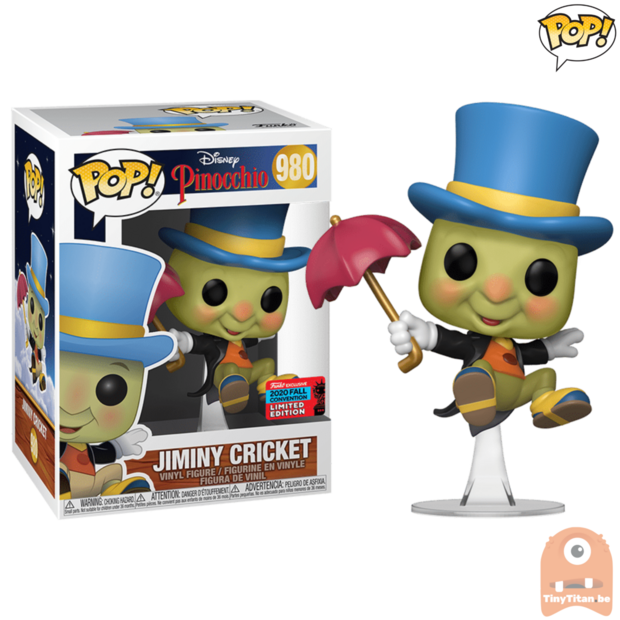 POP! Disney Jiminy Cricket #980 Pinocchio NYCC Exclusive