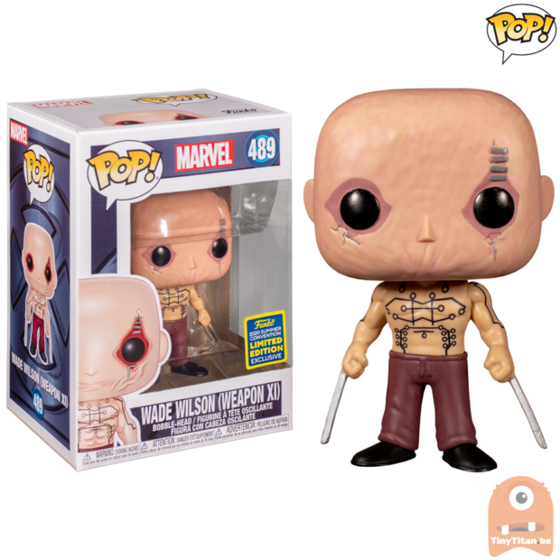 POP! Marvel Wade Wilson Weapon XI #489 x-Men SDCC Exclusive