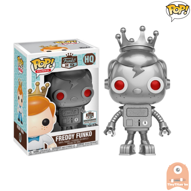POP! Funko HQ Freddy Funko Silver Robot Exclusive