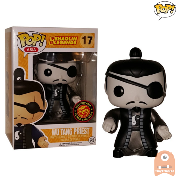 POP! Asia Wu Tang Priest B&amp;W #17 Shaolin legends  Exclusive - Grade 7.0 
