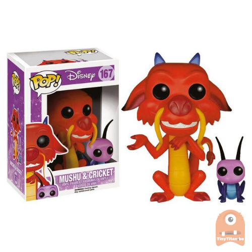POP! Disney Mushu &amp; Cricket #167 Mulan Serie 8