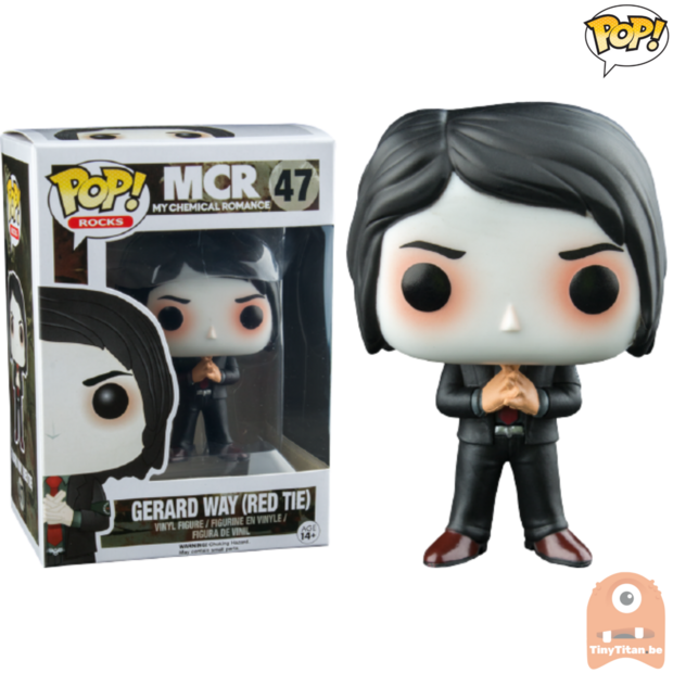 POP! Rocks Gerard Way Red Tie #47 MCR - My Chemical Romance Exclusive