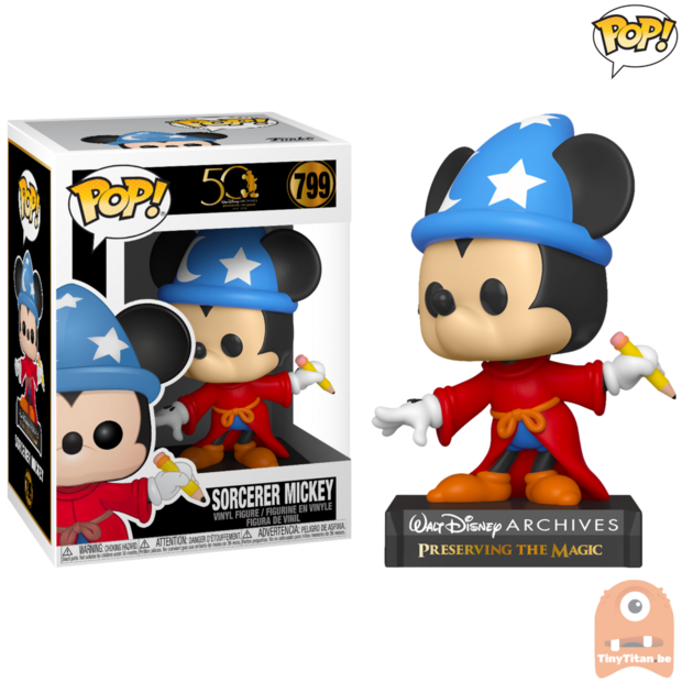 POP! Walt Disney Archives - Sorcerer Mickey #799 Preserving Magic