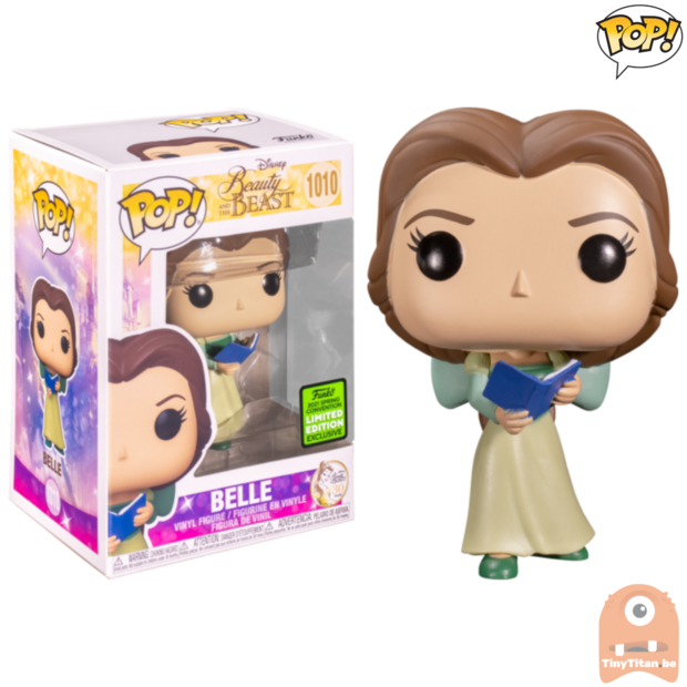 POP! Disney Belle in Green Dress w/ Book #1010 Beauty and The Beast ECCC 2021 Exclusive 