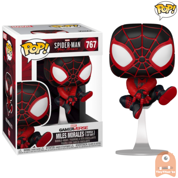 POP! Marvel Miles Morales Bodega Cat Suit #767 Spider-Man GameVerse 