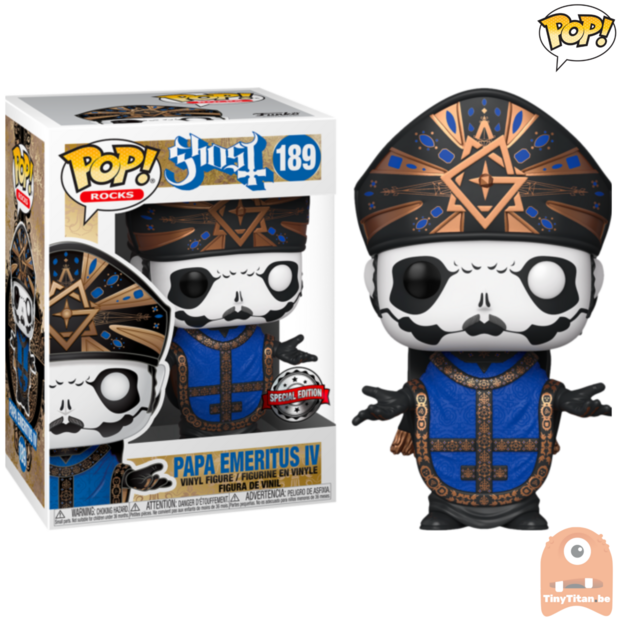 POP! Rocks Papa Emeritus IV #189 Ghost Exclusive