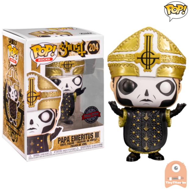 POP! Rocks Papa Emeritus III #204 Ghost Exclusive