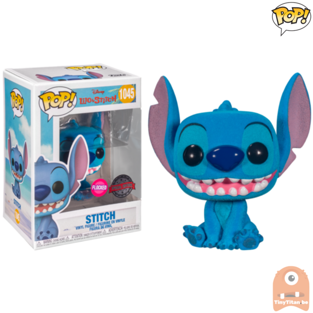 POP! Disney Sitting Stitch Flocked #1045 lilo &amp; Stitch Exclusive 