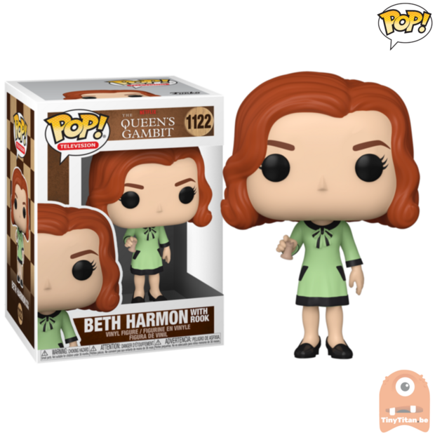 POP! TV Beth Harmon w/ Rook #1122 The Queen's Gambit 