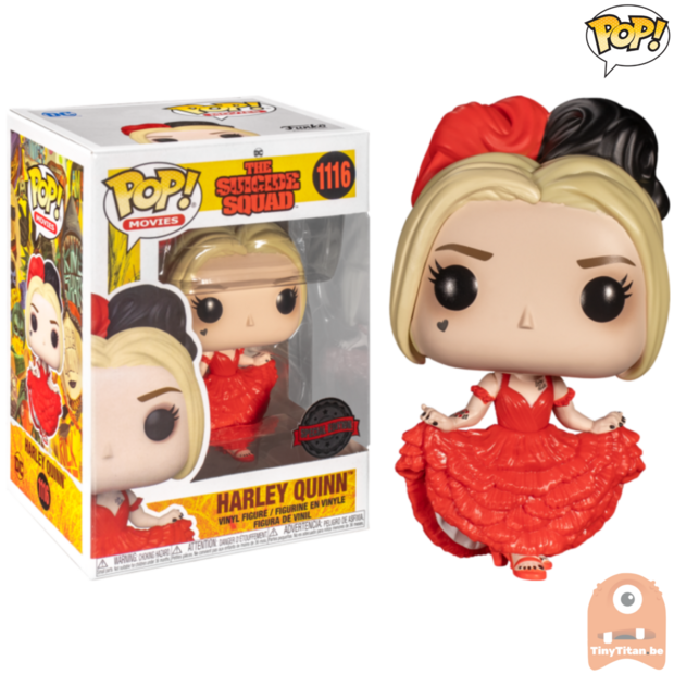 POP! Heroes Harley Quinn in Dress #1116 Suicide Squad DC Exclusive
