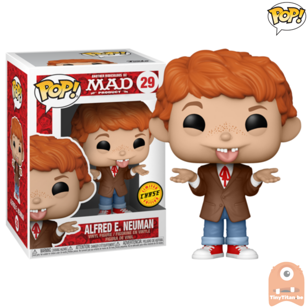 POP! Alfred E. Neuman Tongue Out CHASE  #29 Another Ridiculous MAD Product DC