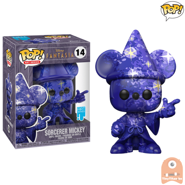 POP! Disney Artist Series Sorcerer Mickey 1 w/ Case #14 Fantasia Exclusive