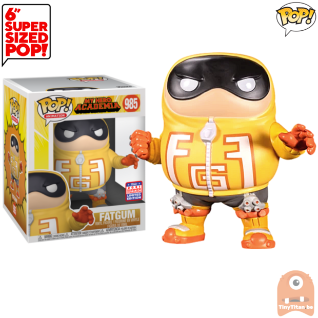 POP! Animation Fatgum 6 INCH #985 My Hero Academia SDCC 2021 Funkon Summer Convention Exclusive LE 